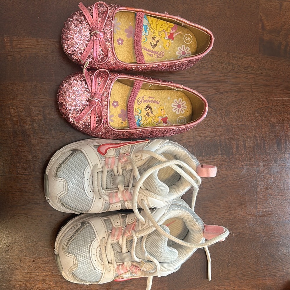 Toddler girl size 5 2 sets of shoes